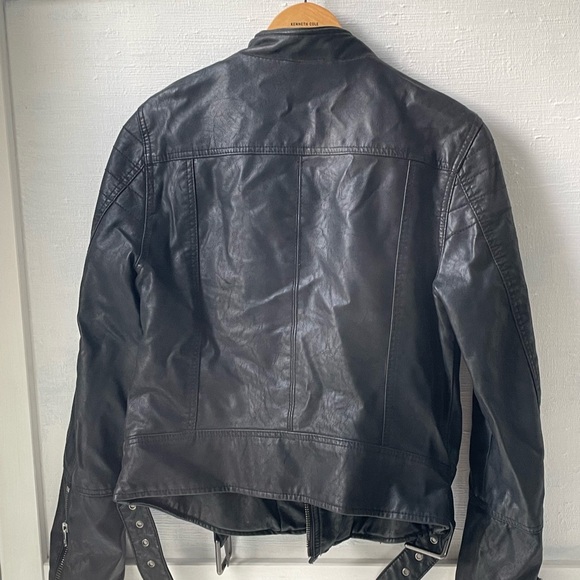 We The Free leather biker jacket with buckle detailing. - Picture 4 of 9